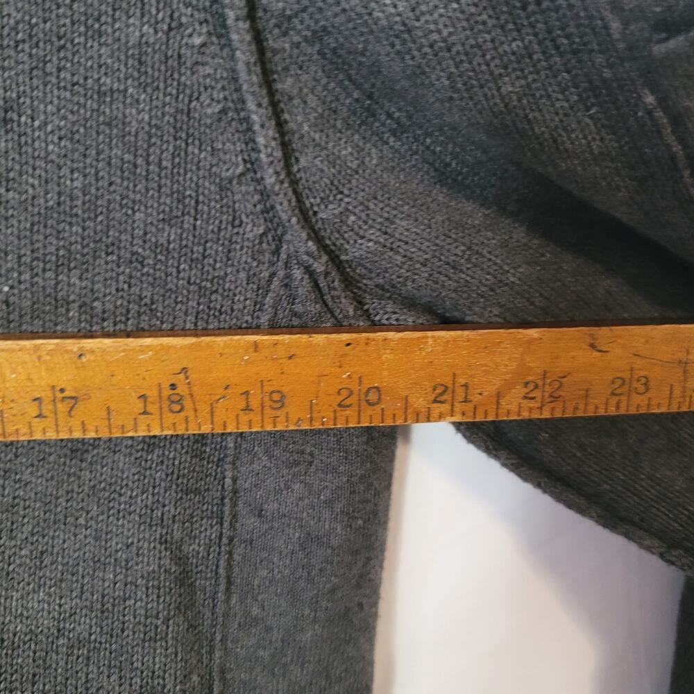 Fossil-Men's Sweater- long sleeve zip up jacket- Charcoal in color- size Large - Picture 4 of 7